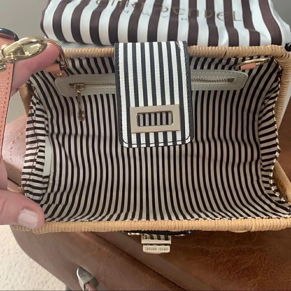 Henri Bendel Montauk Wicker Clutch